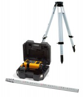 PLS HV2R Red Rotary Laser Kit with Tripod and Grade Rod - Nimh Digital Pro Sys £864.95